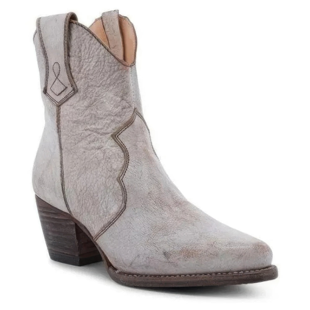 Hooggehakte Retro Western Enkellaarsjes voor Dames
