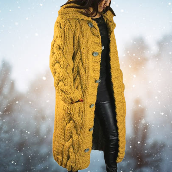 Dik Geweven Dames Vest voor Luxe Comfort en Warmte