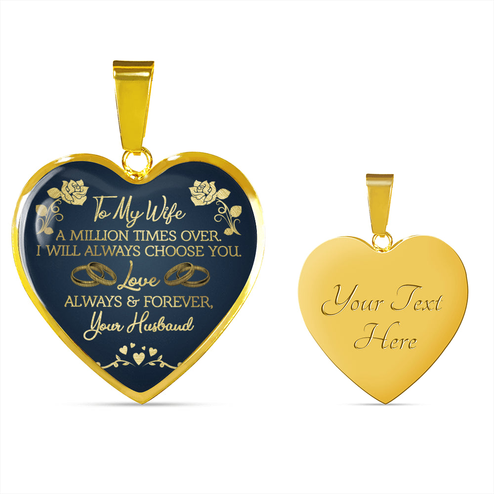 Elegante Hartketting voor Mijn Vrouw - Symbool van Eeuwige Liefde