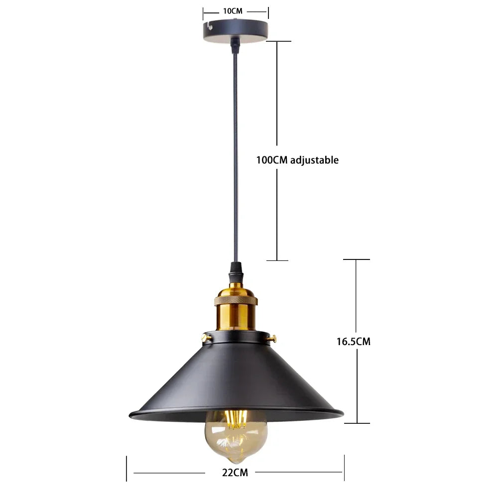 Retro Pendel Lamp - Vintage Stijl voor Woonruimte
