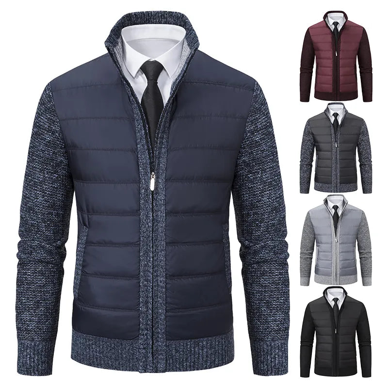 Herenvest met hoge kraag voor warmte en stijl