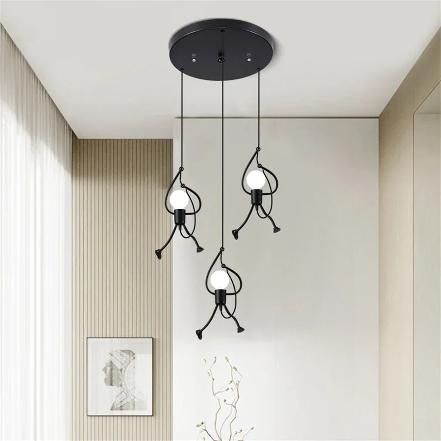 Vrolijke Popvormige Hanglamp | Speelse Verlichting voor Kinderen