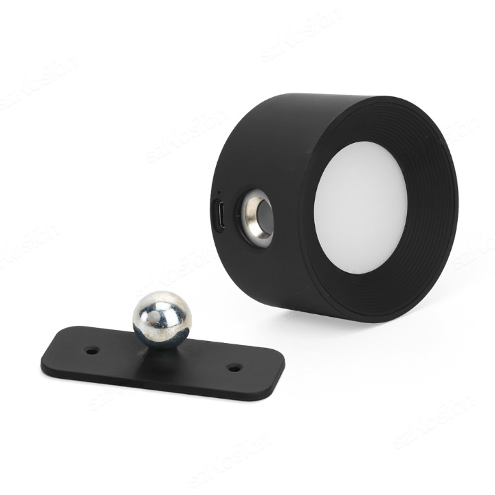 Draadloze Dimbare Wandlamp met 360° Rotatie