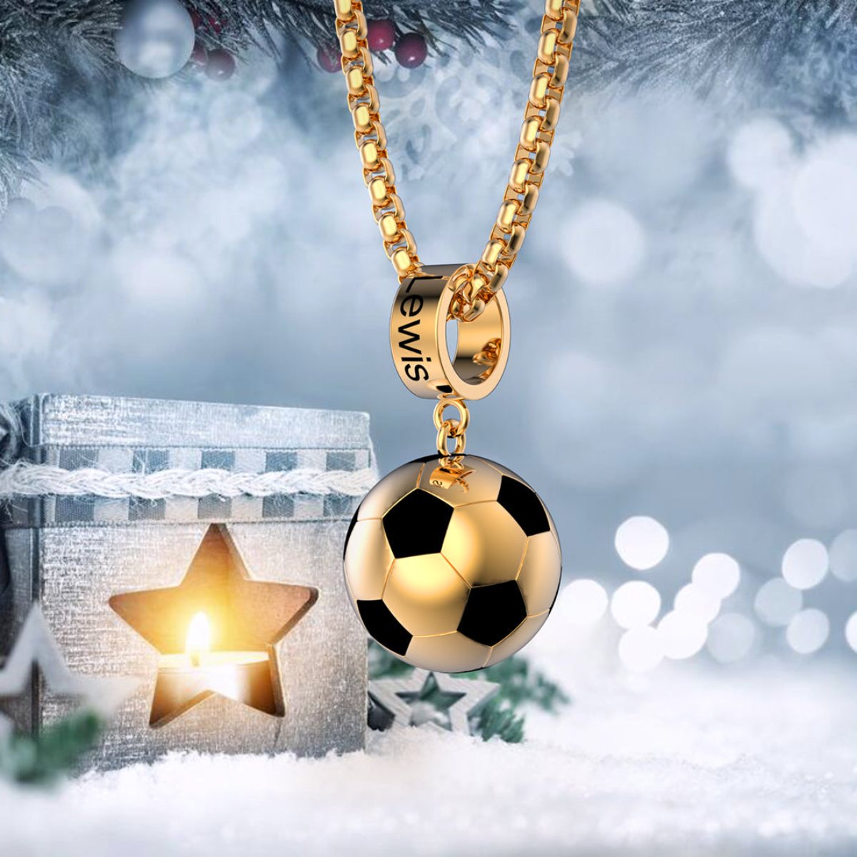 Voetbal Liefde Gepersonaliseerde Ketting