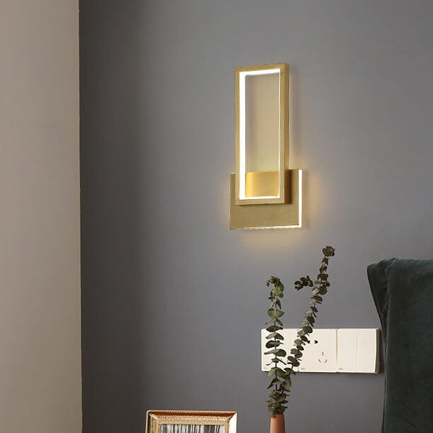 Moderne Gouden LED Wandlamp - Stijlvolle Verlichting voor Woonkamer, Slaapkamer & Hal