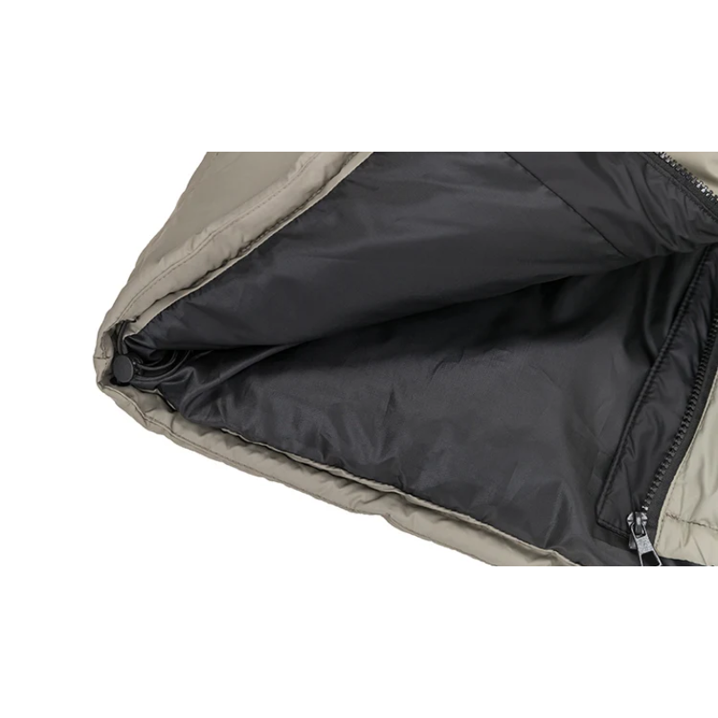 Dames donsjas met capuchon | Tweekleurig en warm