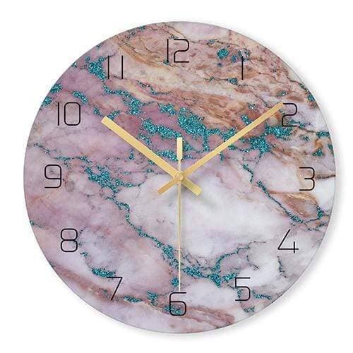 Luxe marmeren wandklok voor tijdloze elegantie
