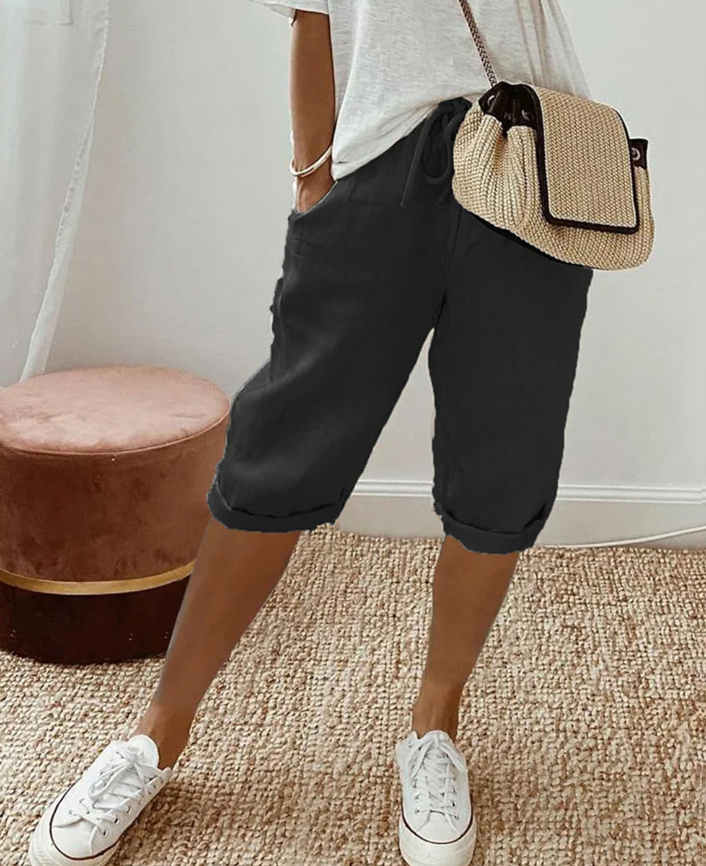 Katoenen Damesshort voor Stijl en Comfort
