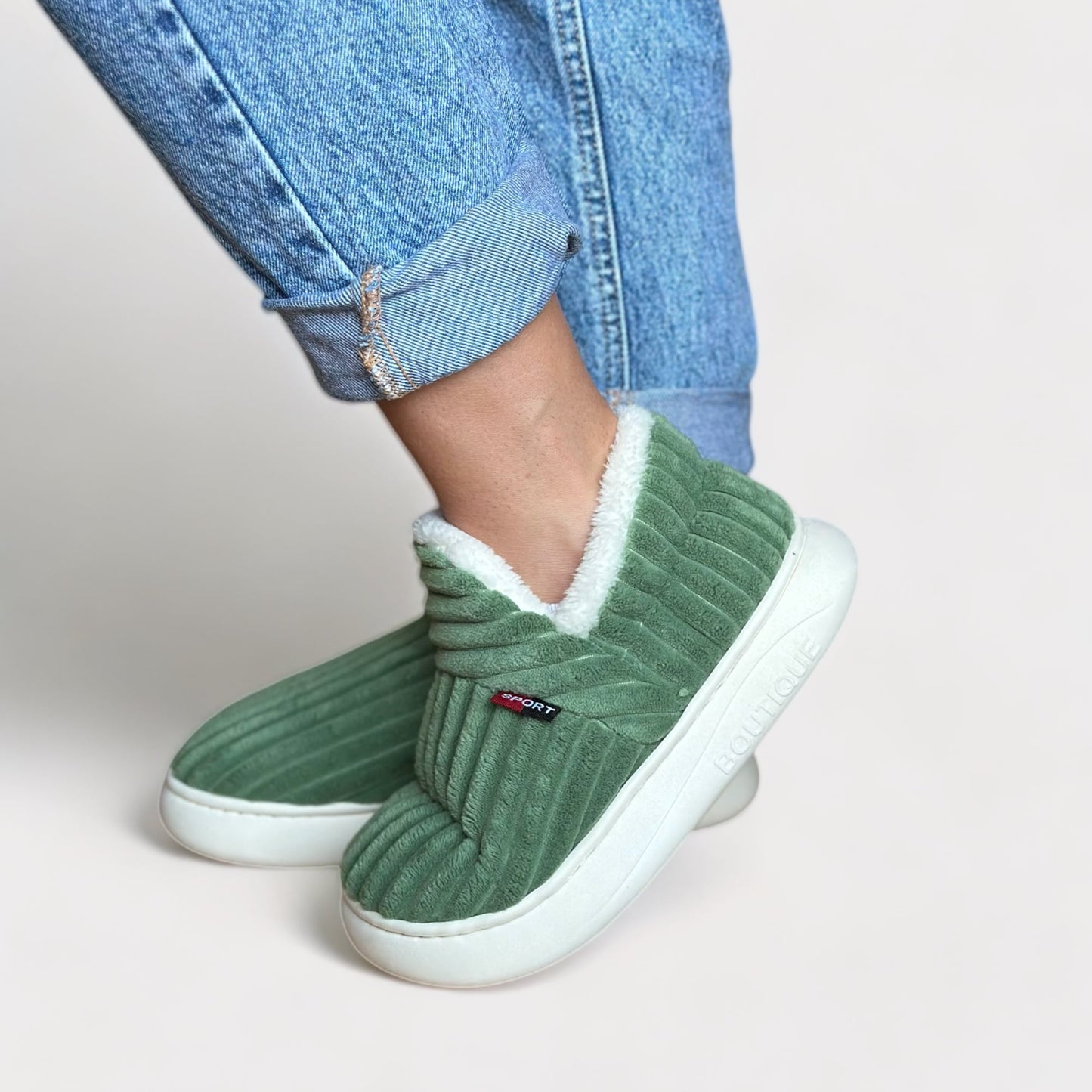 Warme Fleece Pantoffels met Antislipzool voor Comfort