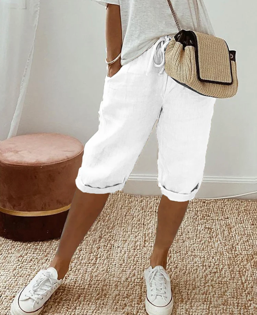 Katoenen Damesshort voor Stijl en Comfort