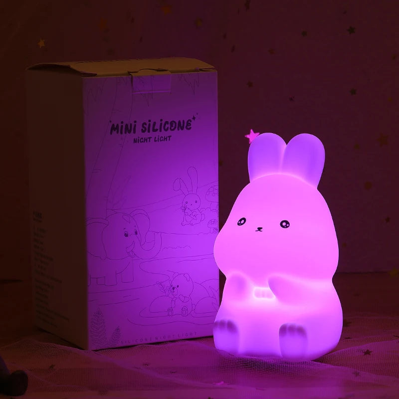 Schattig Draagbaar Nachtlampje met Multi-Kleuren Licht