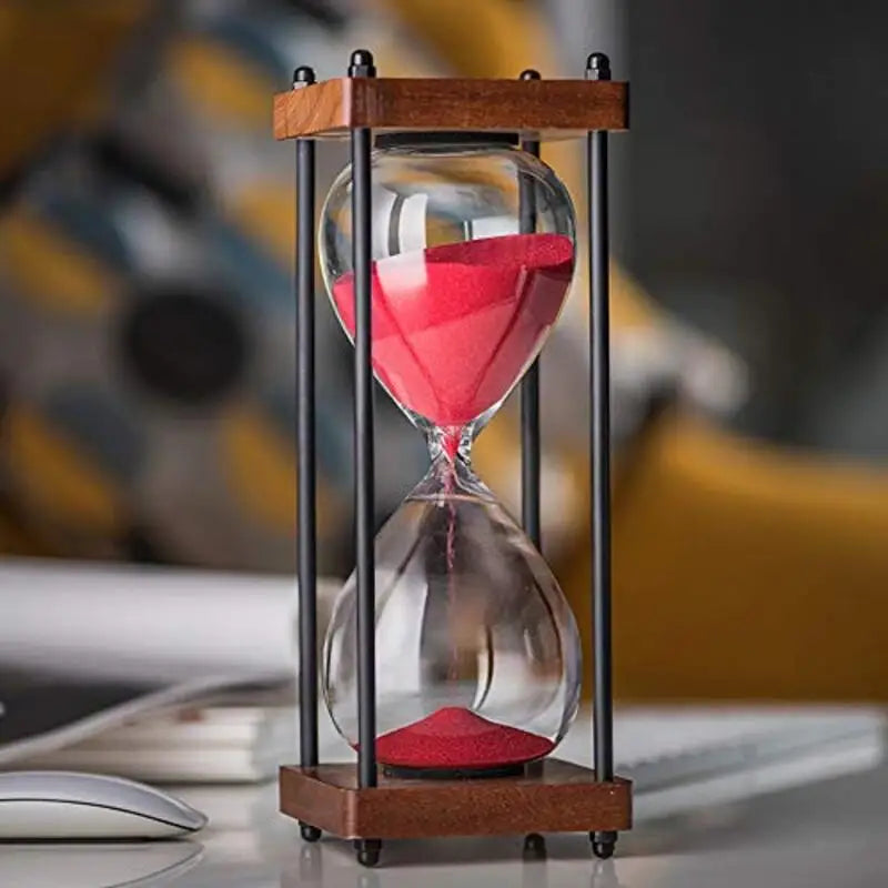 60-Minuten Zandloper voor Tijdbeheer en Decoratie