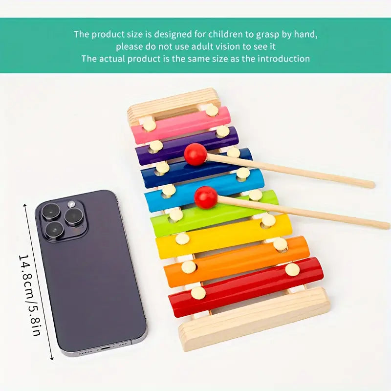 10-in-1 Wooden Playset for Toddlers - Educational and Creative Play Fun