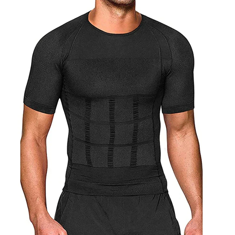 Geavanceerd Afslank T-Shirt voor Mannen - Verbeter Uw Silhouet
