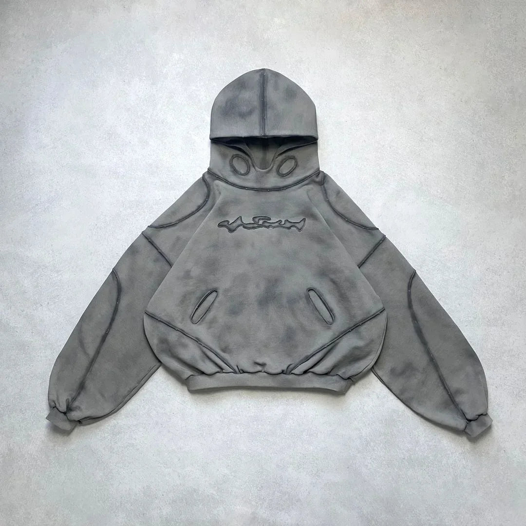 Eenvoudige losse hoodie met capuchon voor dames