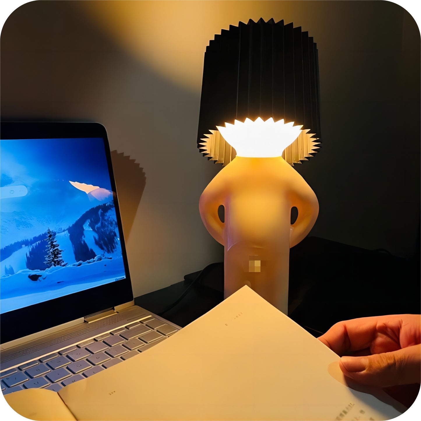 Grappige Draadloze LED Lamp voor Vrolijke Sfeer