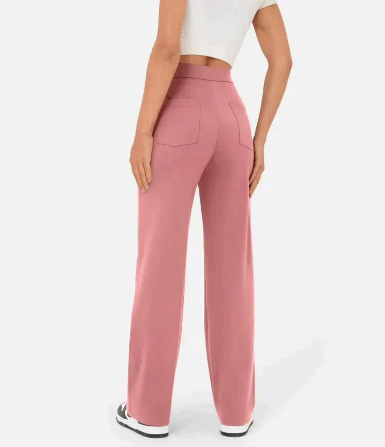 Hoge Taille Elastische Casual Broek voor Dames