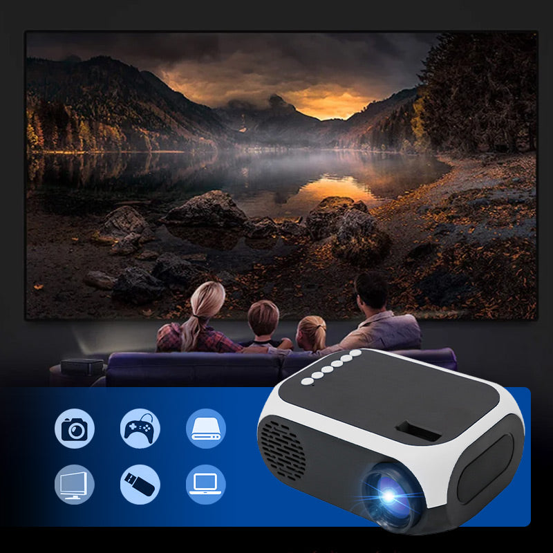 1080P HD Projector - Vivid Image - Quiet and Clear - Private Cinema
