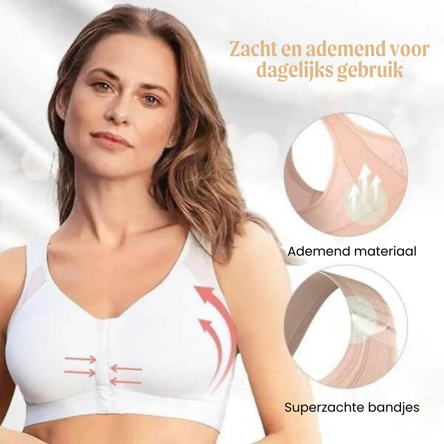 Houdingscorrigerende beha voor rug- en nekpijn met comfort