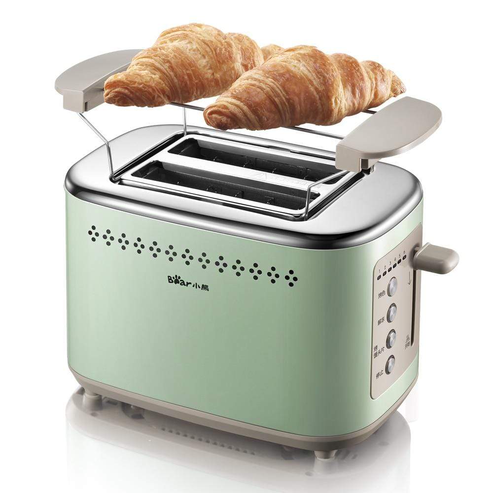 Retro Elektrische Broodrooster - Stijlvol Keukenapparaat met 4-Schuifbrood Capaciteit