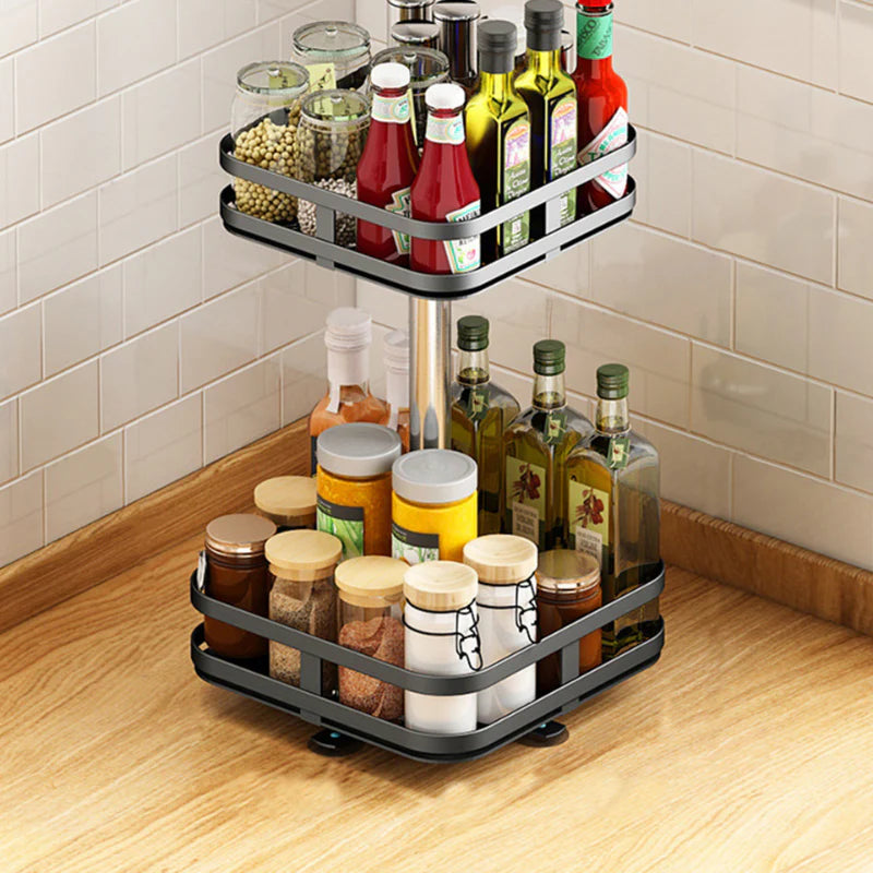 Rotating Kitchen Organizer | 360° Access &amp; Space Saving