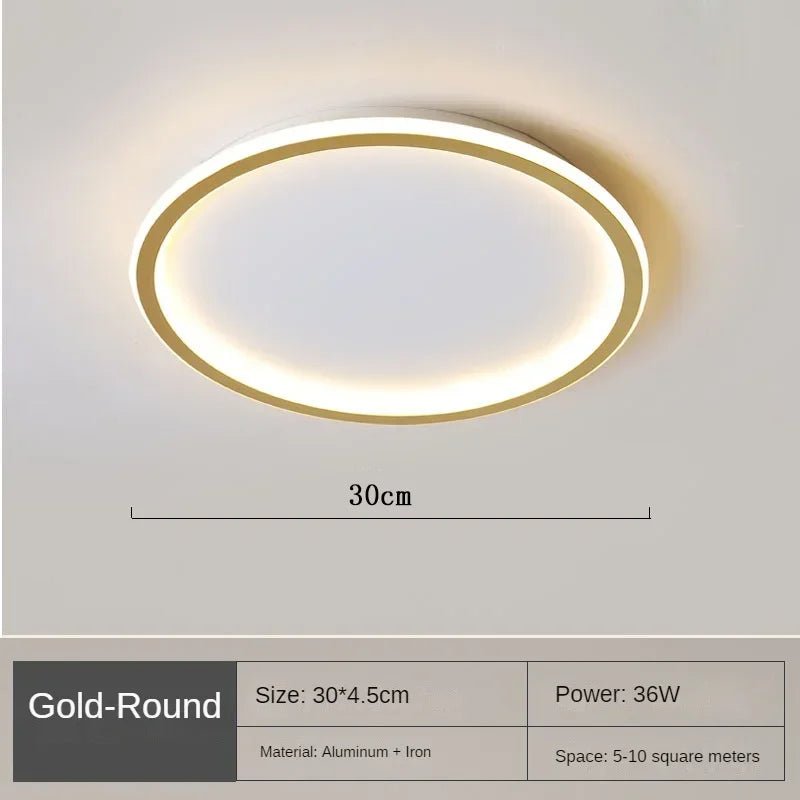 Moderne Ronde LED Plafondlamp in Scandinavische Stijl