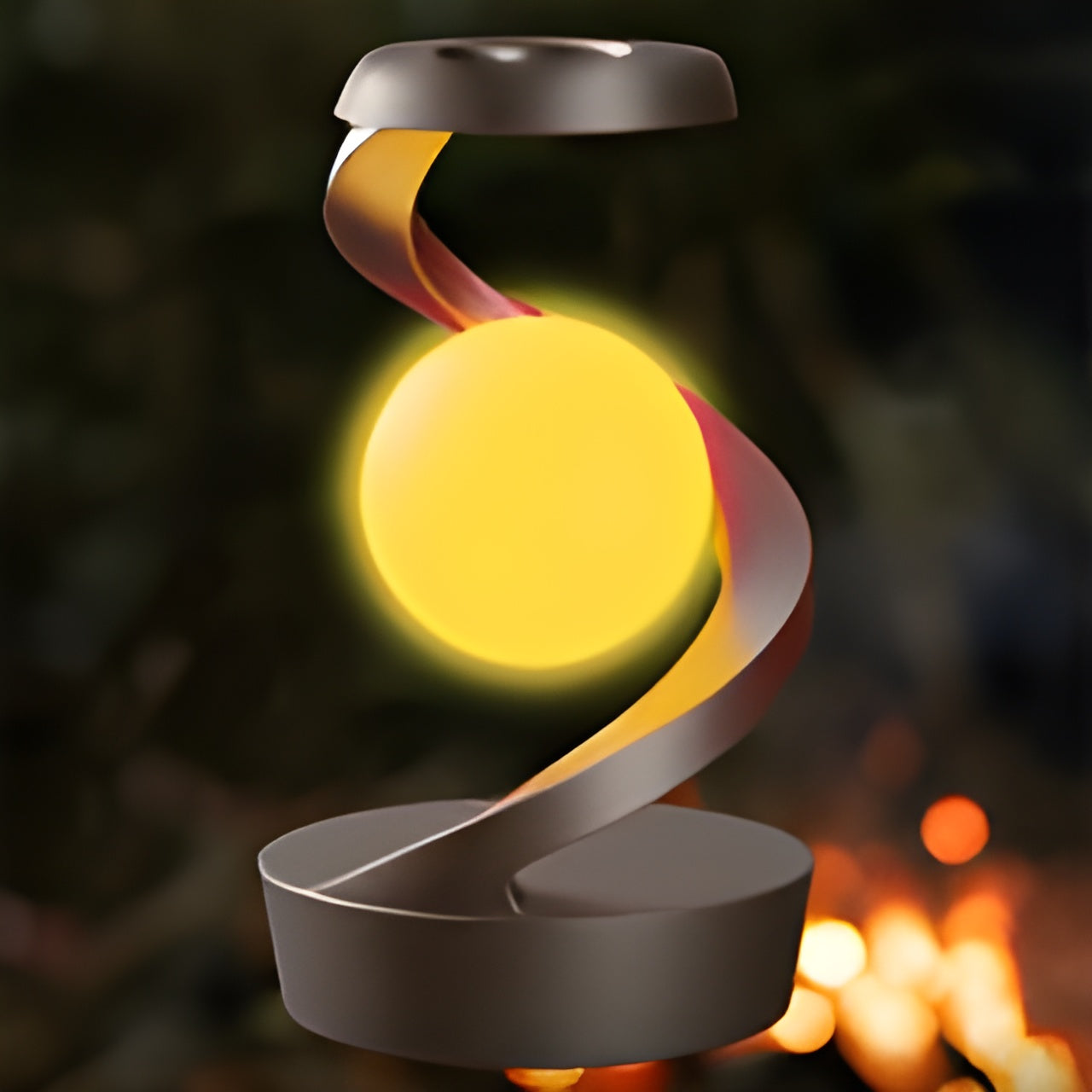 Drijvende lamp met draaibaar LED-licht en draadloze oplader