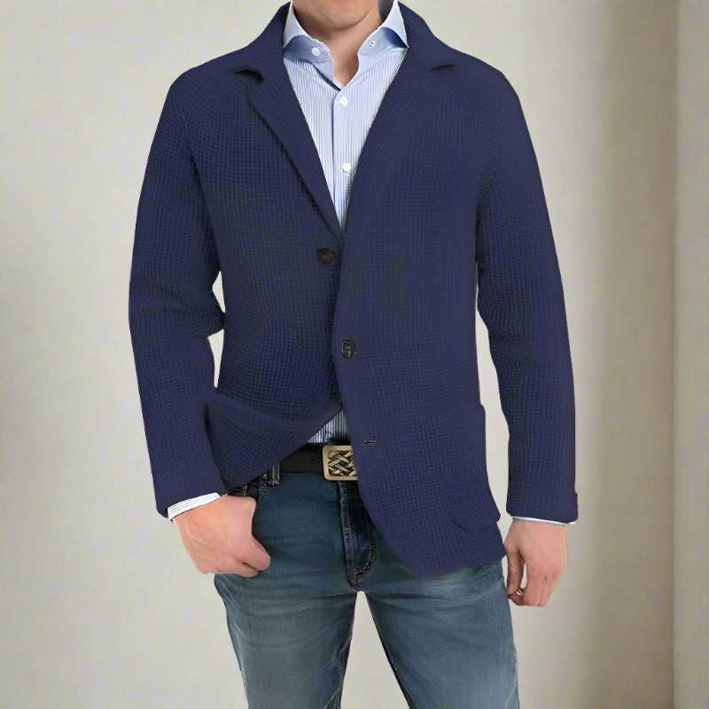 Moderne Wollen Blazer Vest voor Heren met Knopen