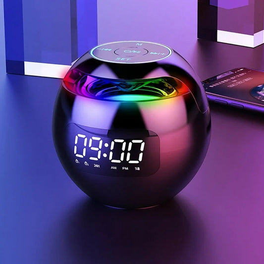 Bluetooth Alarm Clock with Speaker and Night Light