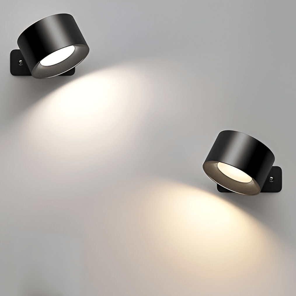 Draadloze Dimbare Wandlamp met 360° Rotatie