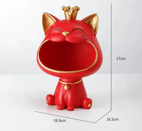 Geluks kat decoratie beeldje voor een serene sfeer