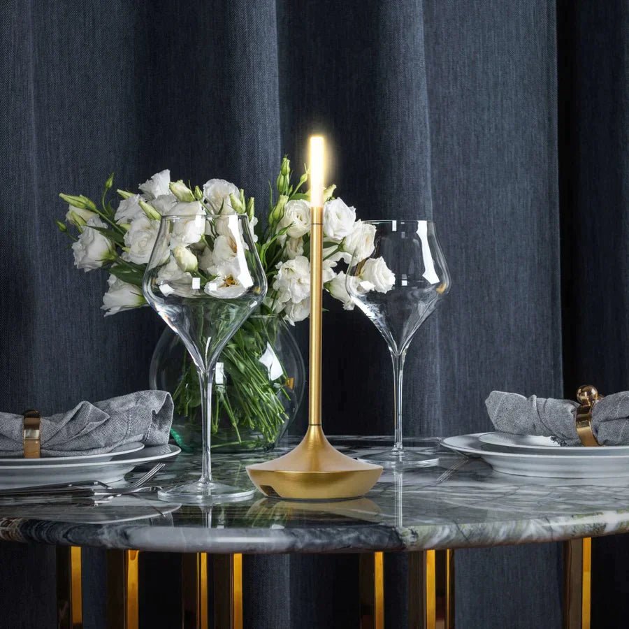 Dimbare Kaarslantaarn van Aluminium met Luxe Sfeer