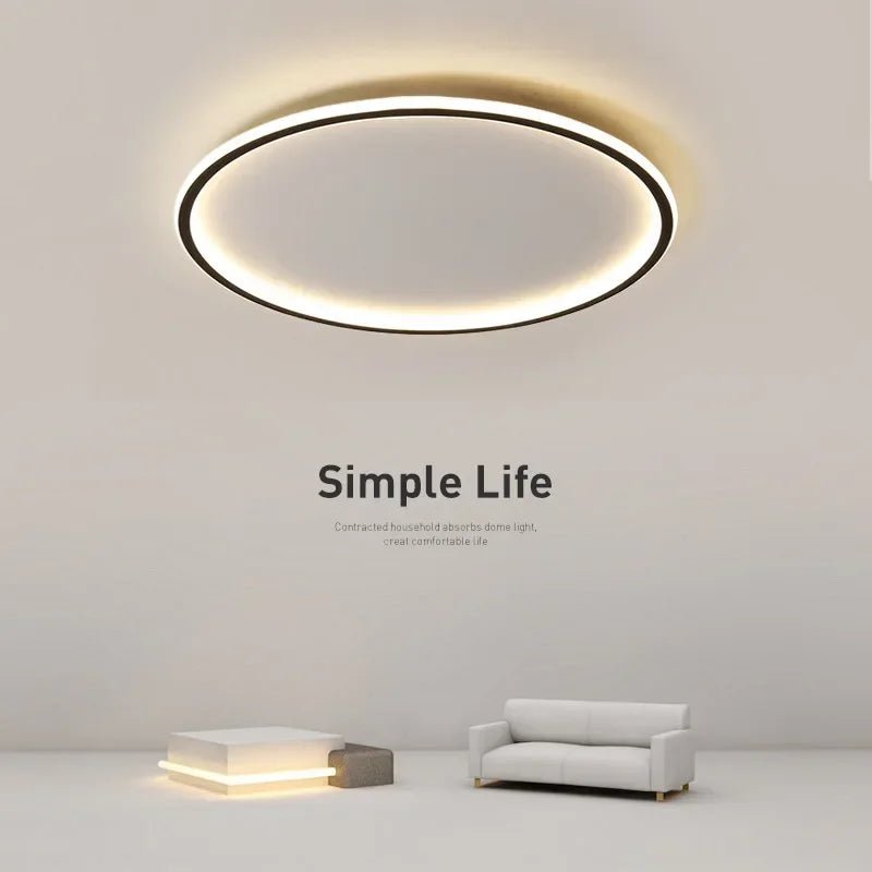 Moderne Ronde LED Plafondlamp in Scandinavische Stijl