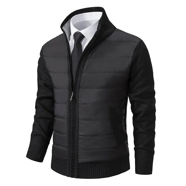 Herenvest met hoge kraag voor warmte en stijl