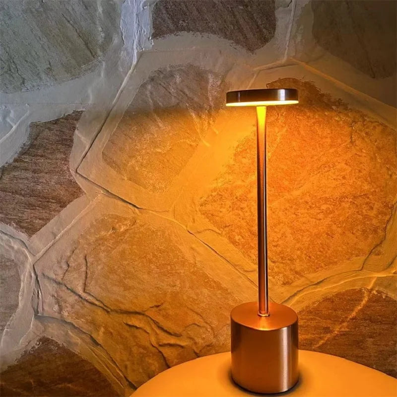 LED Tafellamp - Oplaadbare Touch Nachtlamp met 3 Lichtkleuren