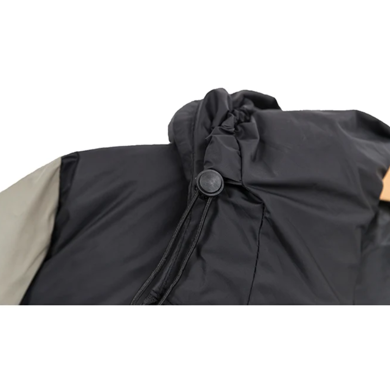 Dames donsjas met capuchon | Tweekleurig en warm