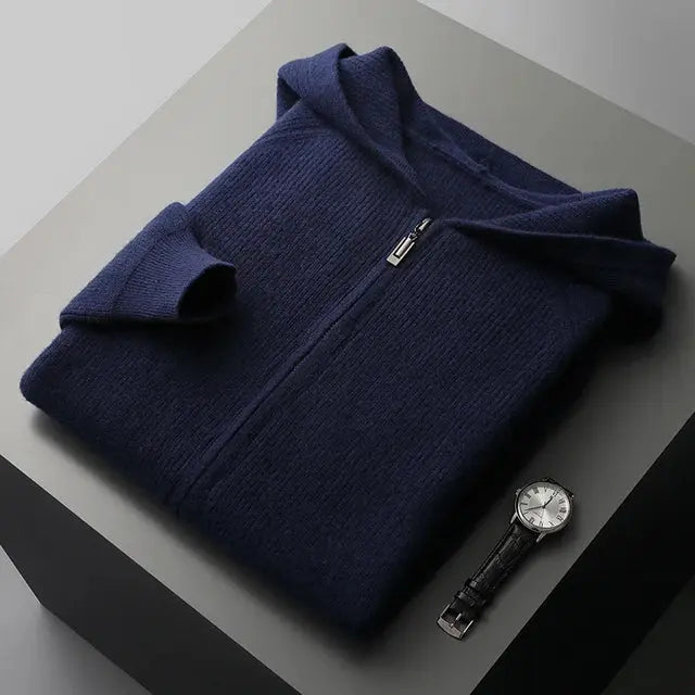 Kasjmier Hoodie met Ritssluiting voor Comfort en Stijl