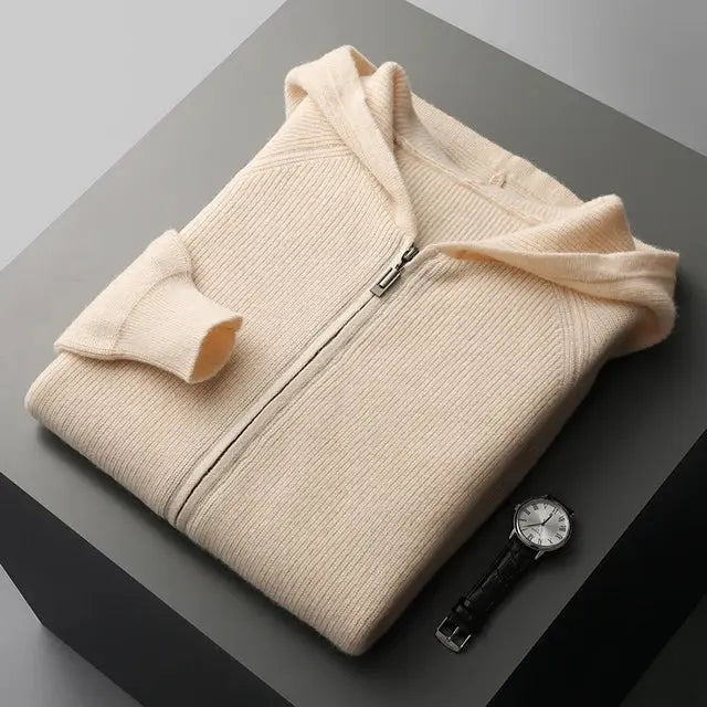 Kasjmier Hoodie met Ritssluiting voor Comfort en Stijl
