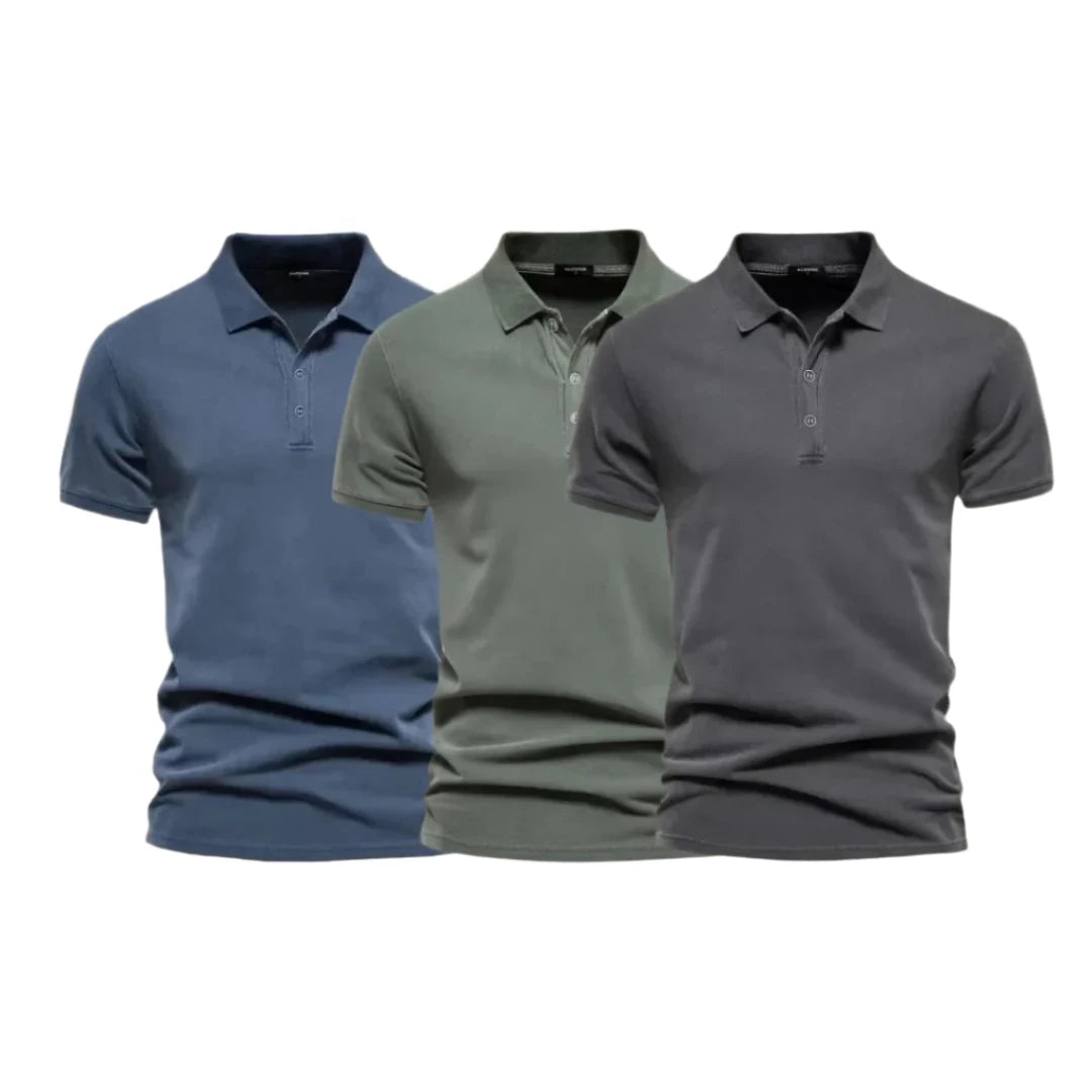 Katoenen Pique Polo Heren voor Stijlvolle Look