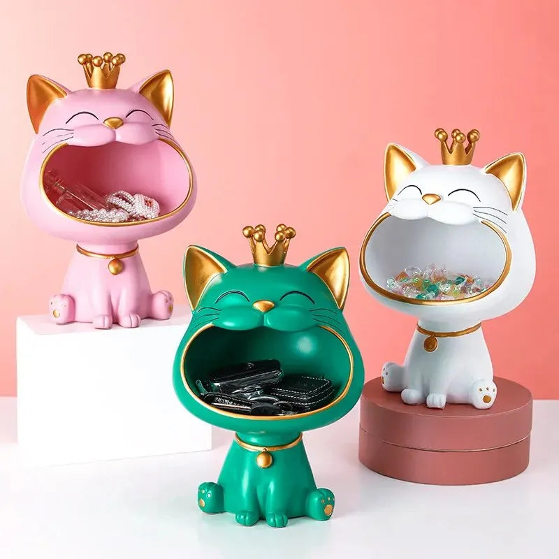 Geluks kat decoratie beeldje voor een serene sfeer