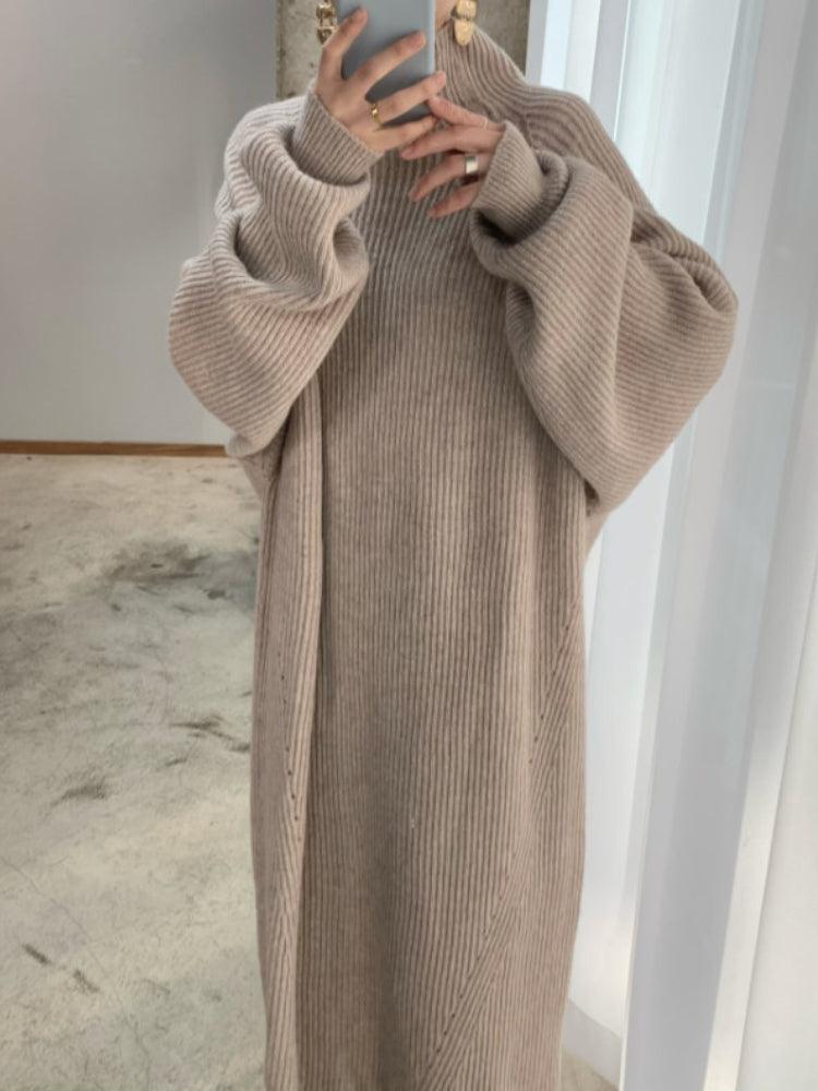 Dames Maxi Jurk | Gebreid | Tijdloze Elegant