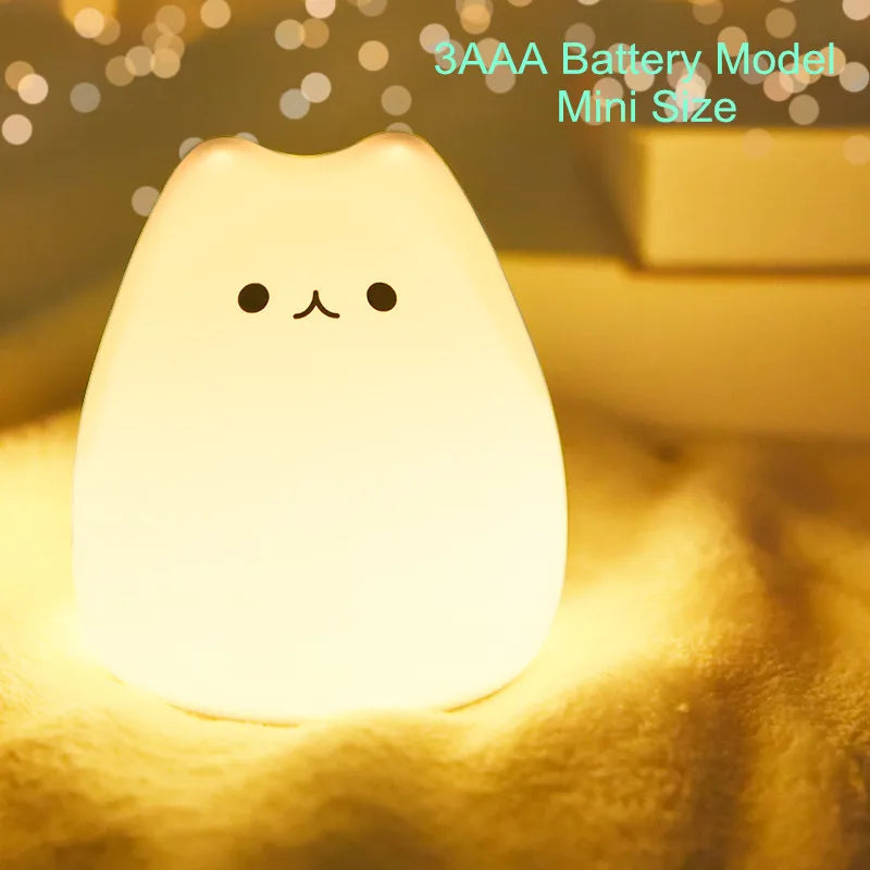 Schattig Draagbaar Nachtlampje met Multi-Kleuren Licht