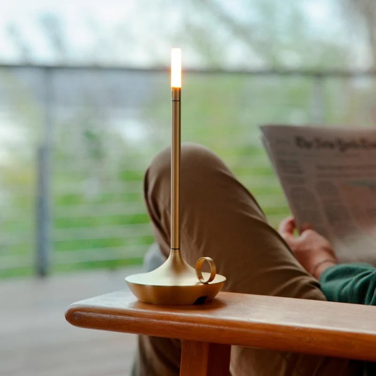 Sfeervolle Scandinavische Kaarslamp met LED Verlichting