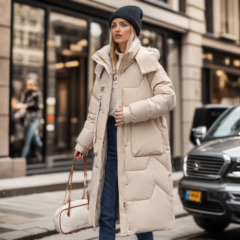 Dames Lange Winterjas - Warme en Comfortabele Winterjas met Capuchon
