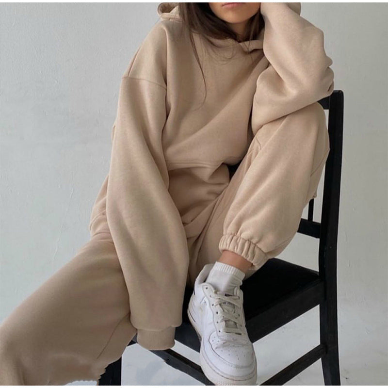 Comfortabel 2-delig Hoodie en Joggingbroek Set