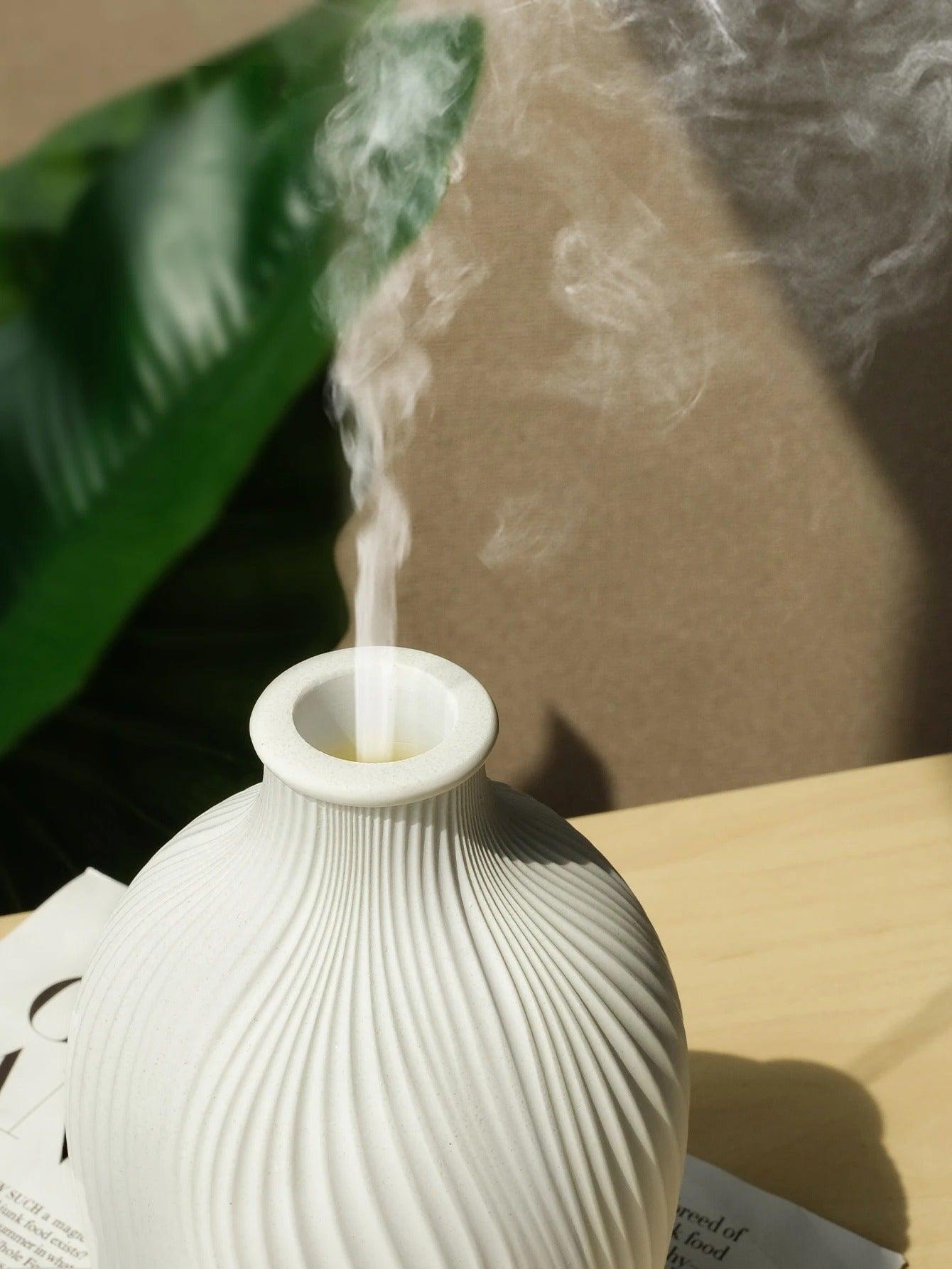 Vaasvormige luchtbevochtiger met aromatherapie - USB-aangedreven voor thuis en kantoor