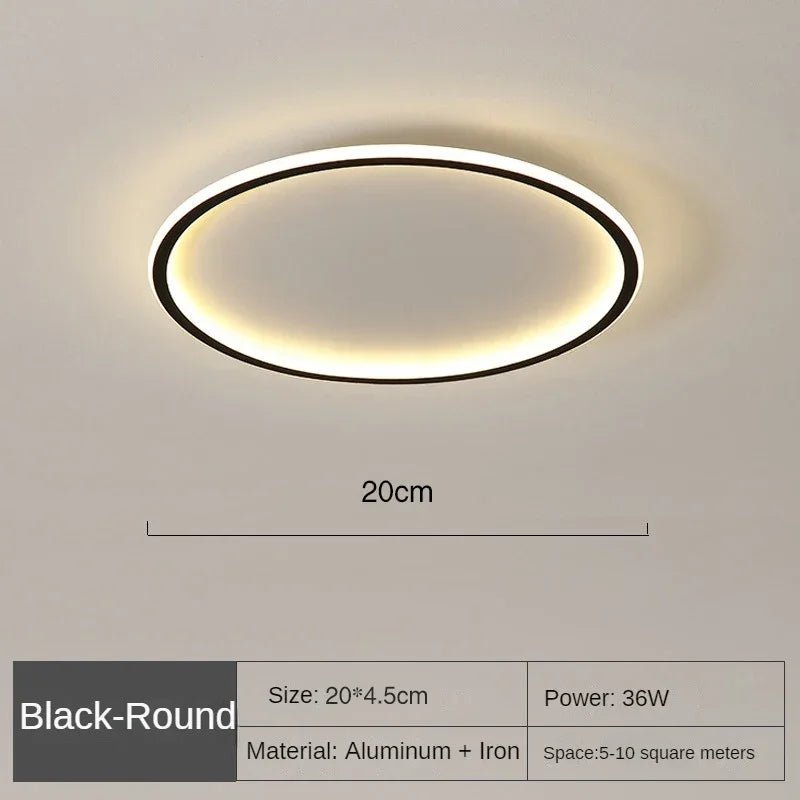 Moderne Ronde LED Plafondlamp in Scandinavische Stijl