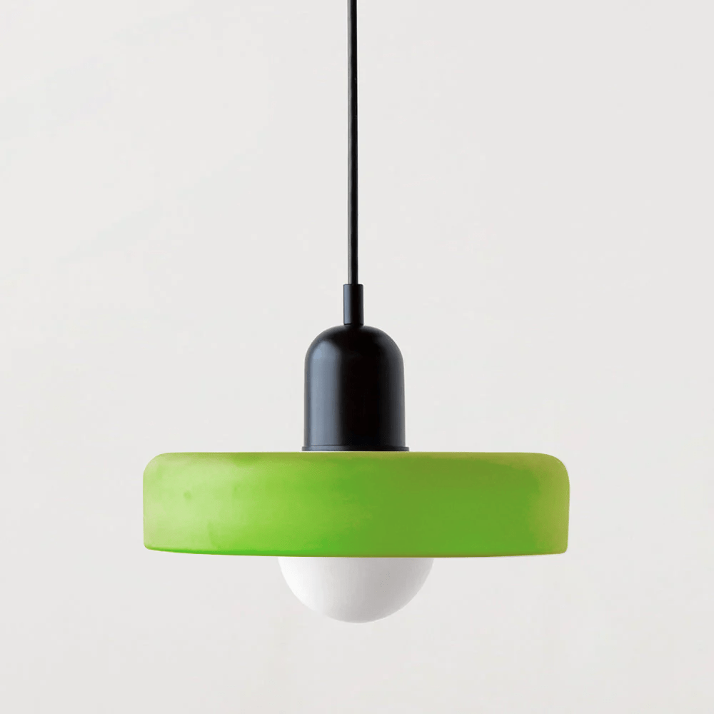 Kleurrijke hanglamp van glas-in-lood met modern design