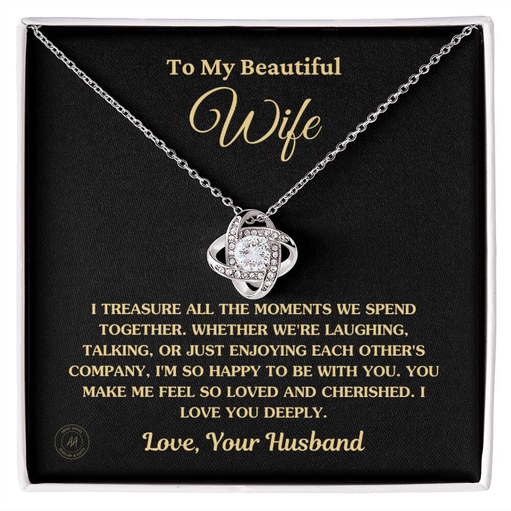 Knoop Ketting met 6mm Cubic Zirconia - Symbool van Eeuwige Liefde