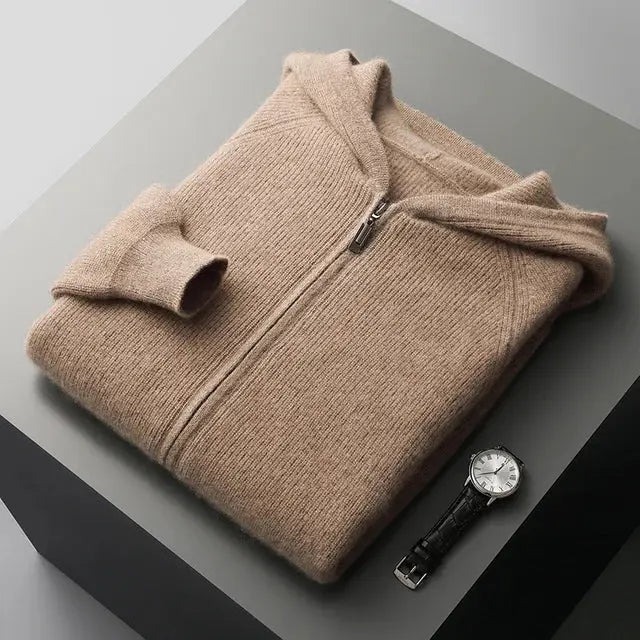 Kasjmier Hoodie met Ritssluiting voor Comfort en Stijl